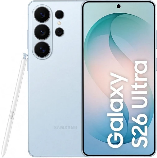 Смартфон Samsung Galaxy S26 Ultra 16/1 ТБ, голубой (Icyblue)